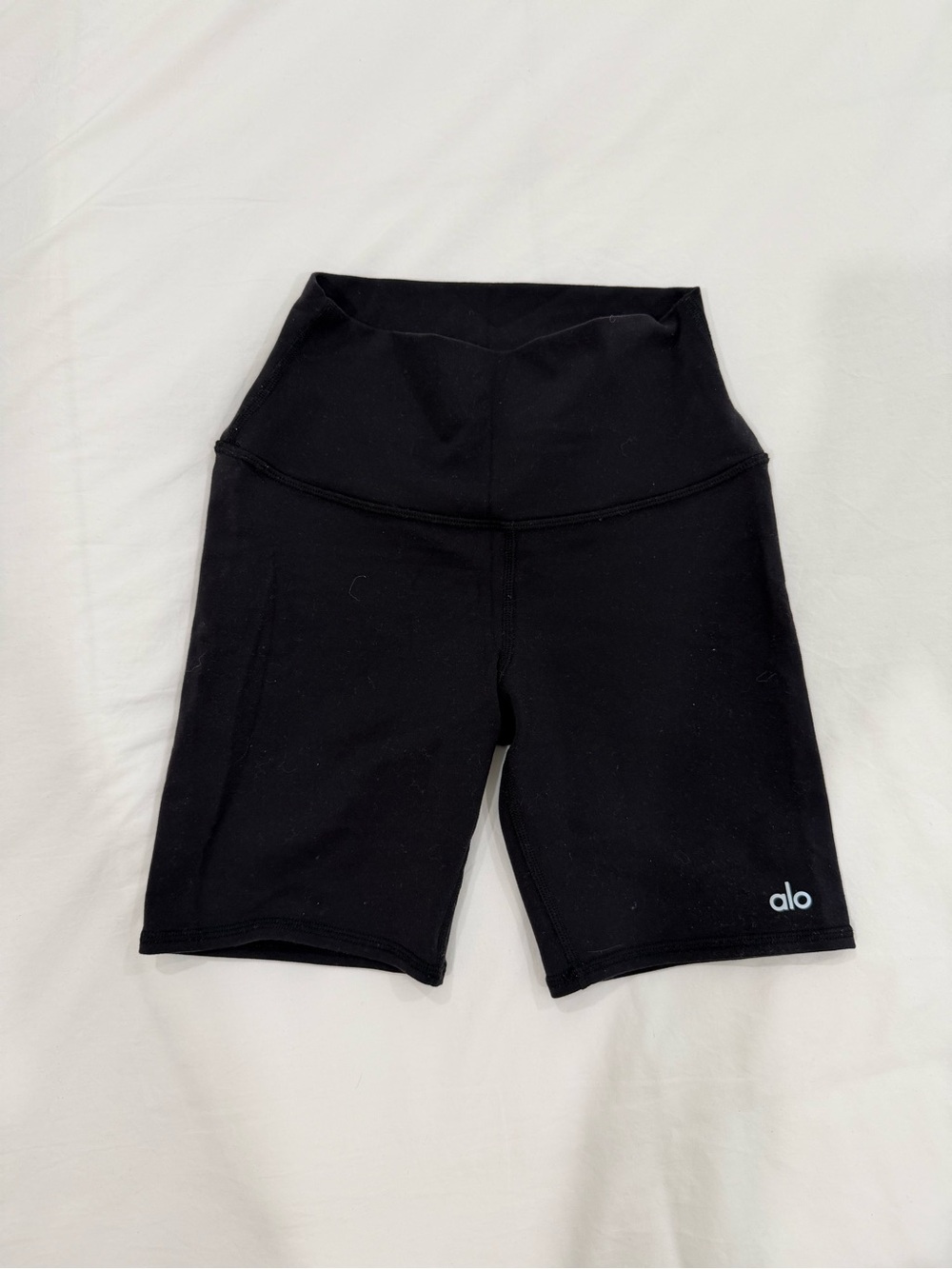 ALO Yoga Black High-Rise Bike Shorts